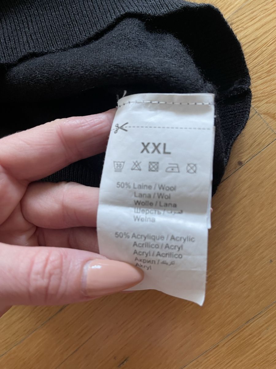 Maglioni & Felpe: Pullover BRICE Merino Pullover schwarz Herren Winter – Usato da Rüschlikon venduto da leo_mwz2 8