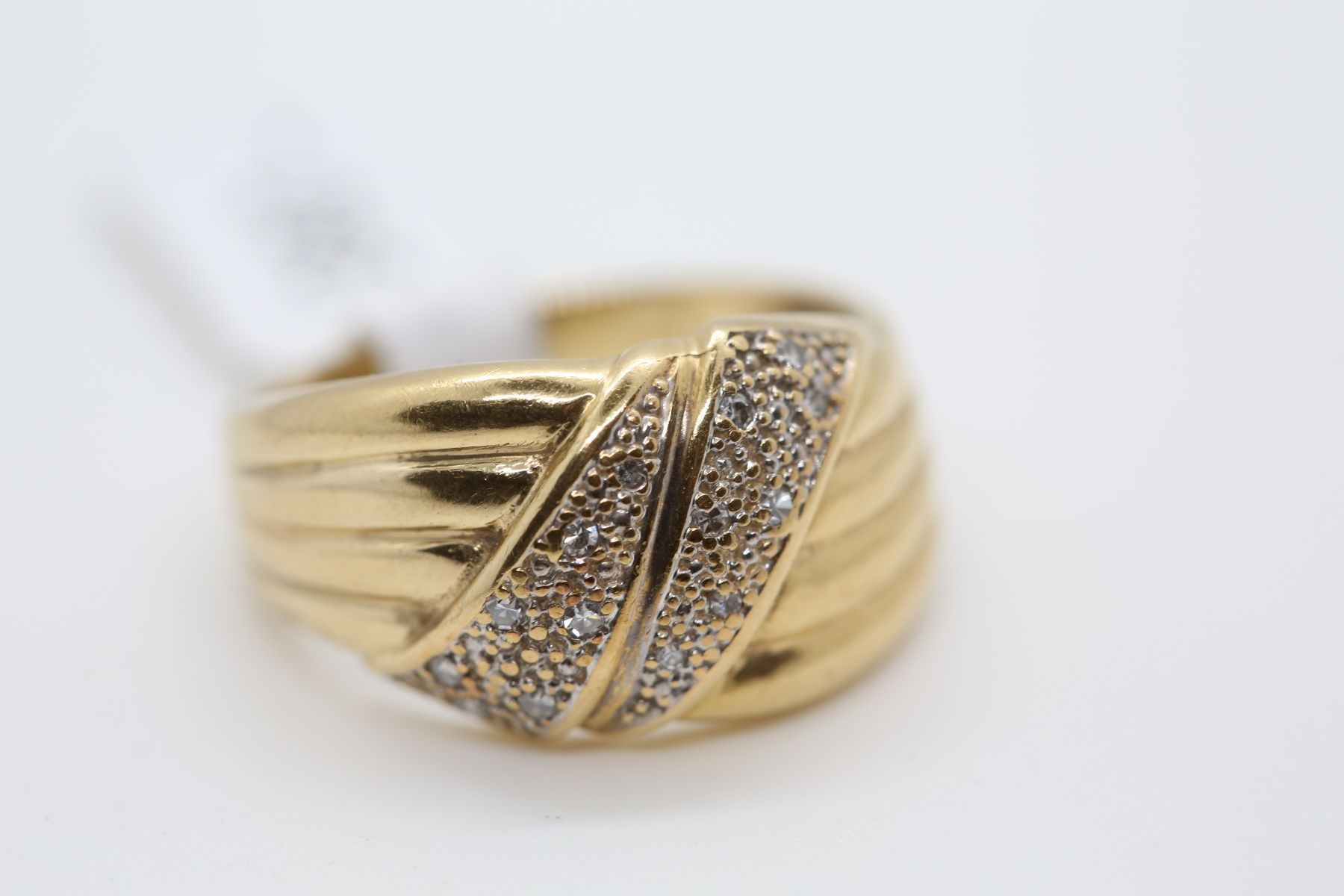 Anelli: Goldring mit Diamanten 18K – Usato da Reinach BL venduto da Han-Numismatik 3