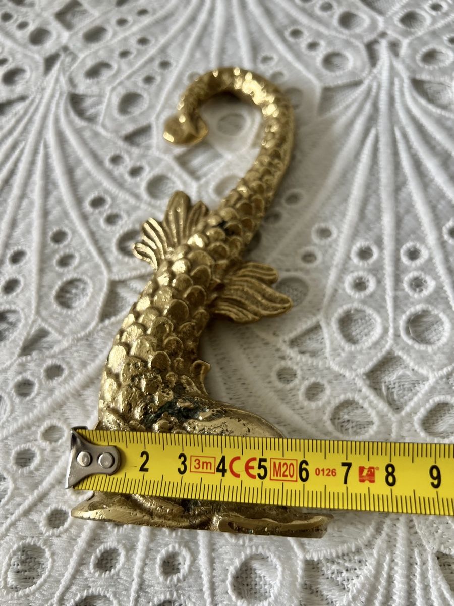 Figuren: Messing Delphin Figur Dekoration 700 Gram – Gebraucht aus Frenkendorf von Only1 4