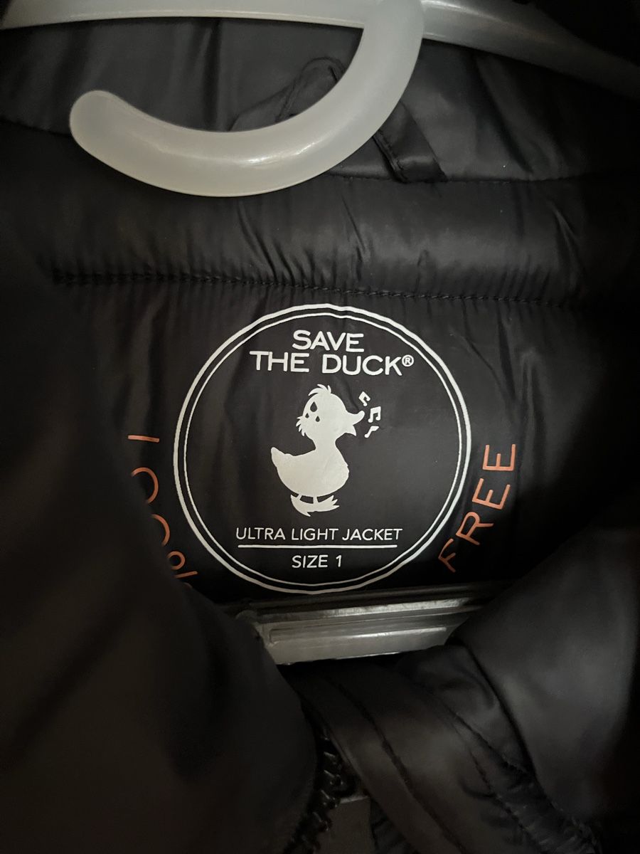 Save the duck Jacken: Save The Duck Daunenjacke Gr. 1 schwarz – Gebraucht aus Wädenswil von Iana32 1