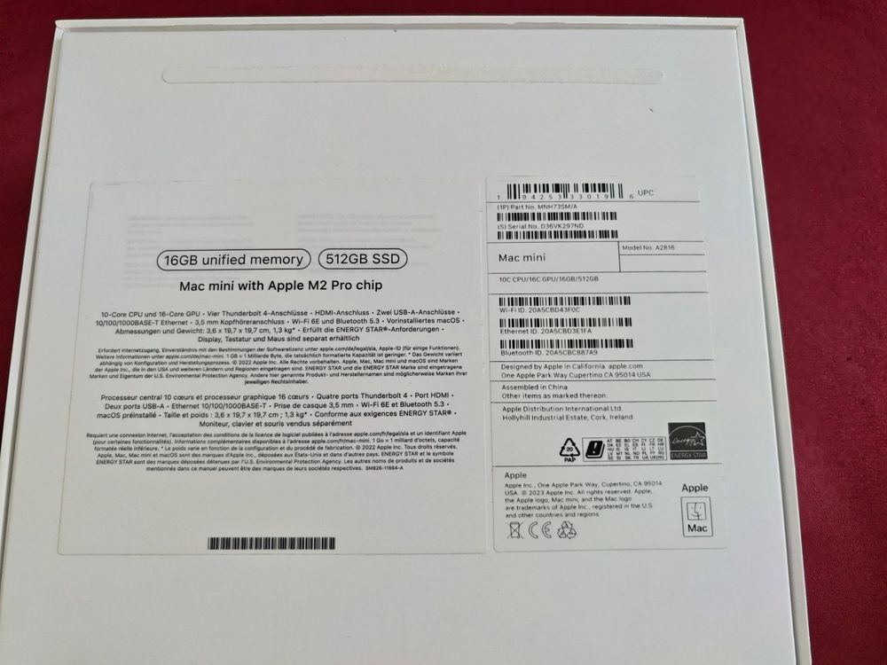 APPLE MAC MINI M2 PRO - 16GB RAM 512GB (Gebraucht) in Diegten für CHF ...