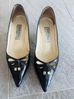 Escarpins Jimmy Choo noirs aspect croco petit talon