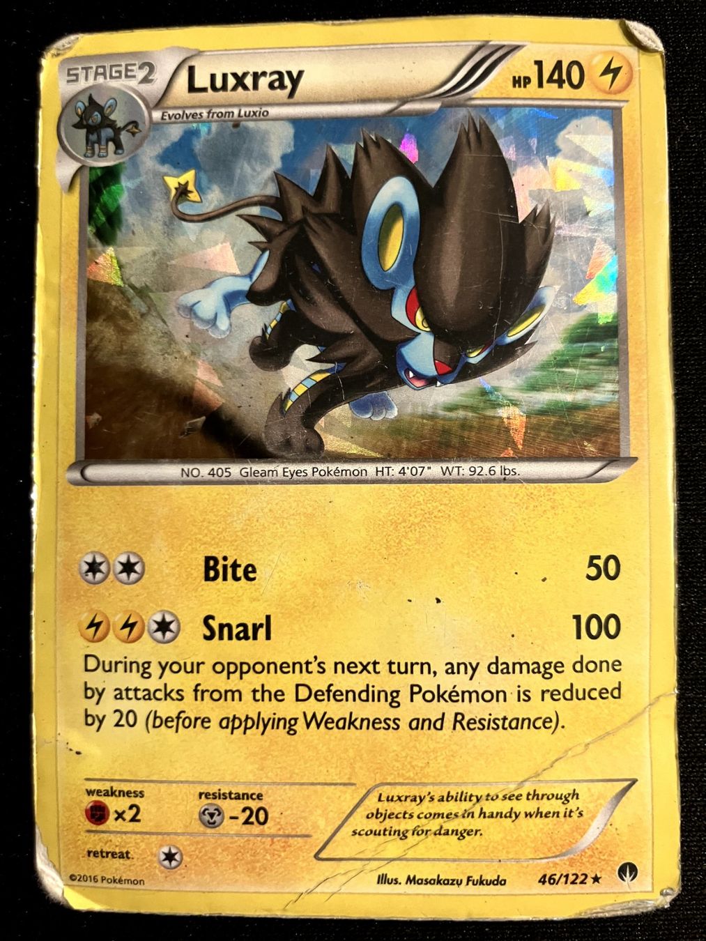 Pokémon Carte collezionabili: Pokemon Luxray - BREAKpoint 46/122 - English – Usato da Bern venduto da Big_GS