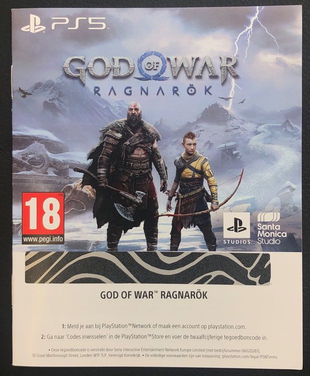 NEU! Playstation 5 Digital Game God of War Ragnarok Code (Neu und ...