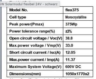 Solargeräte und Solarprodukte: 375 Watt Solarpanel Semiflexibel all black – Neu (gemäss Beschreibung) aus Bellach von M1988 3