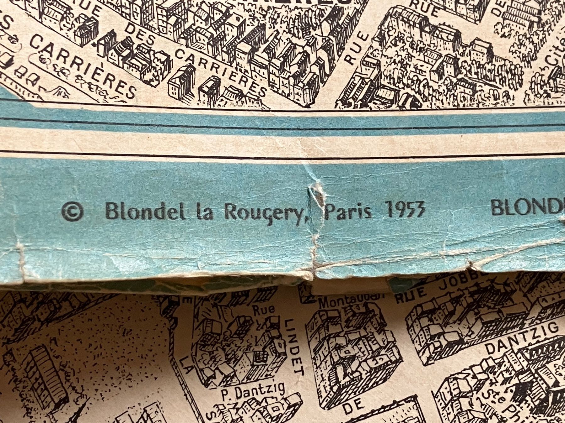 Cartine & Atlanti: Plan de Paris 1953 Stadtplan Zweiteilig – Nuovo e nell'imballaggio originale da Basel venduto da papageientulpe 3