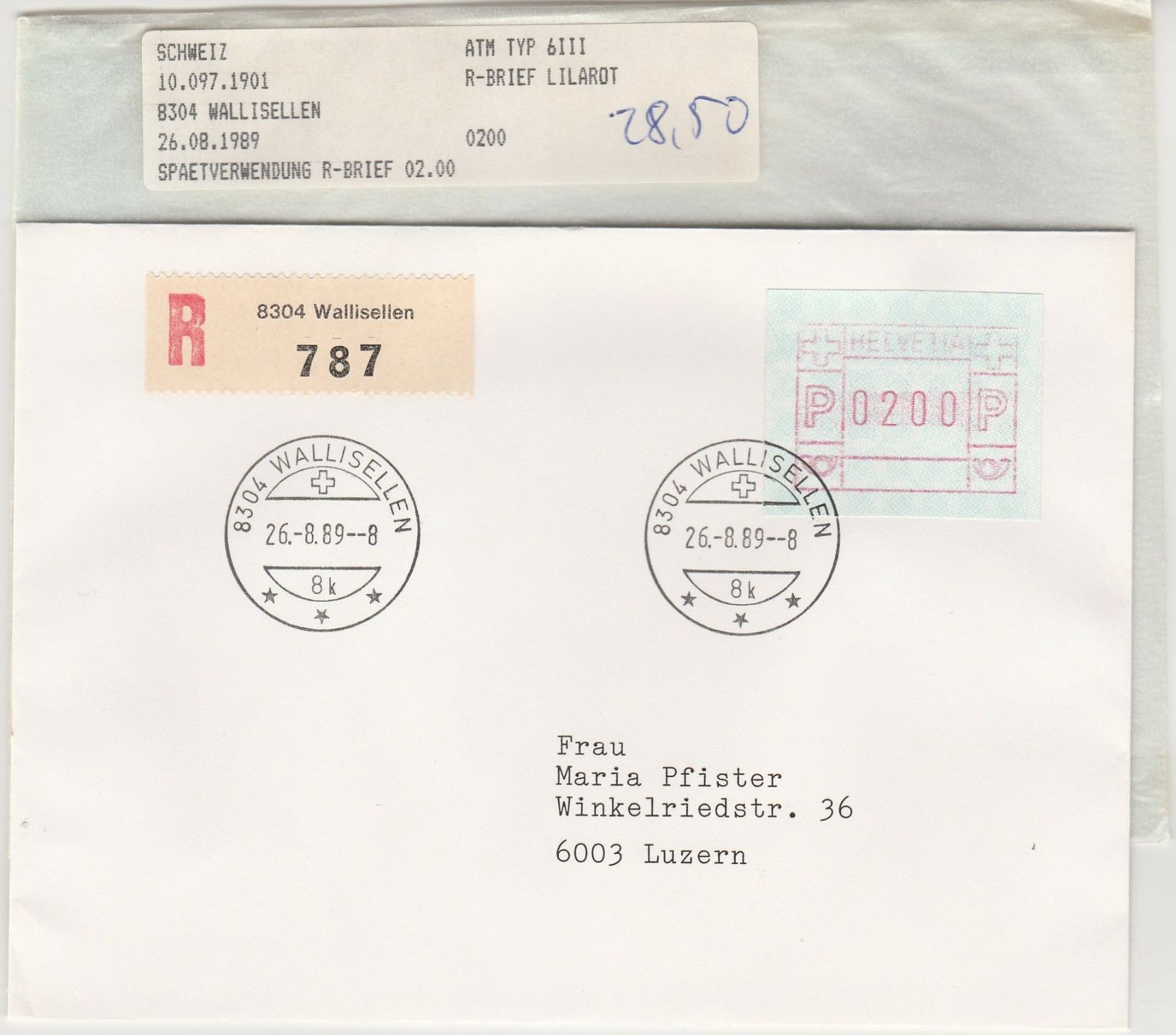 Tous les timbres: Spähtverwendung 6IIId  40.- – D'occasion à Oberglatt ZH par Wiedmi6