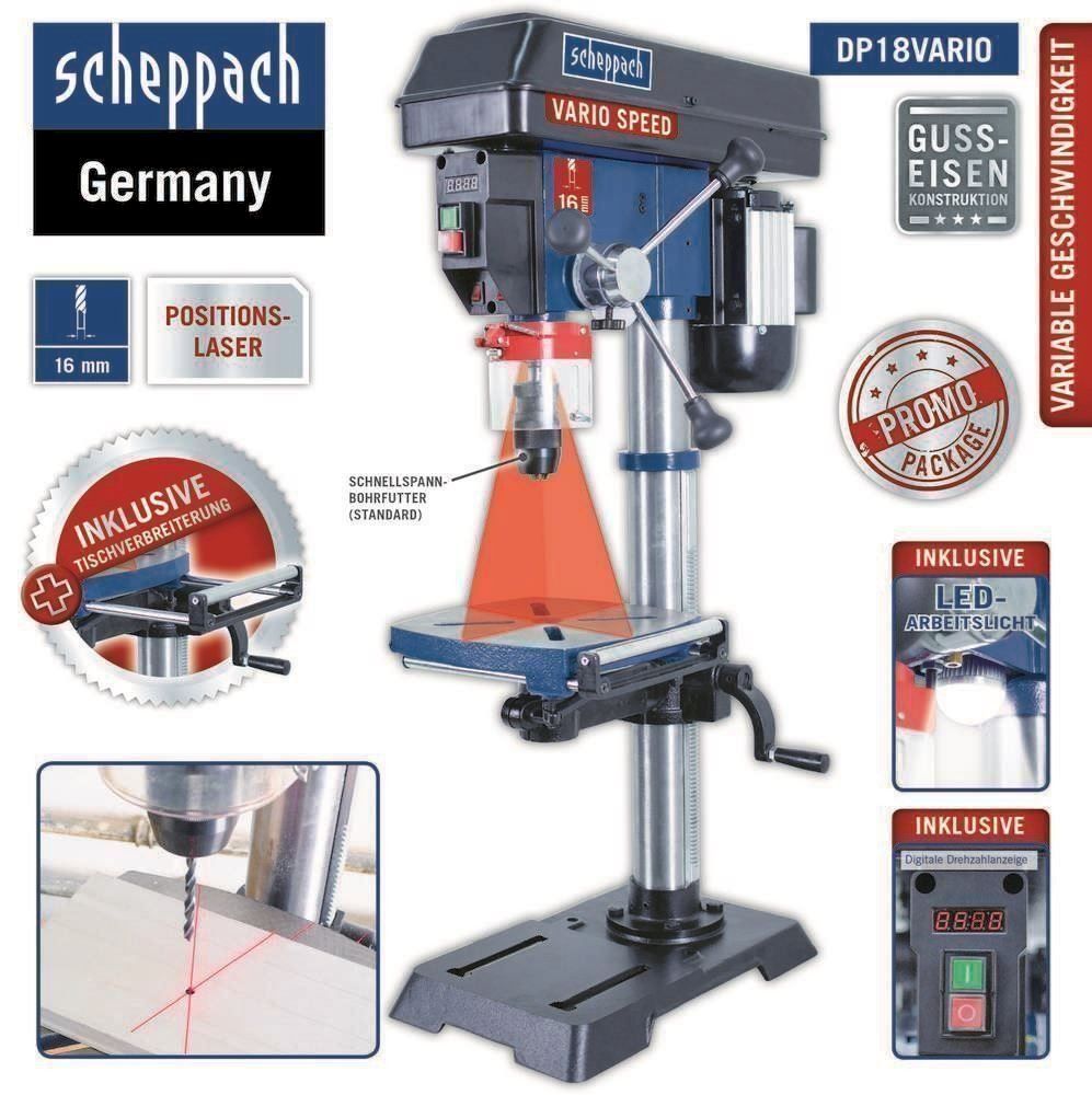 Scheppach Trapani: Scheppach Bohrmaschine DP18VARIO – Nuovo e nell'imballaggio originale da Bottighofen venduto da zaap 2