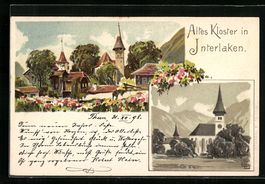 AK Interlaken, Altes Kloster, 1899