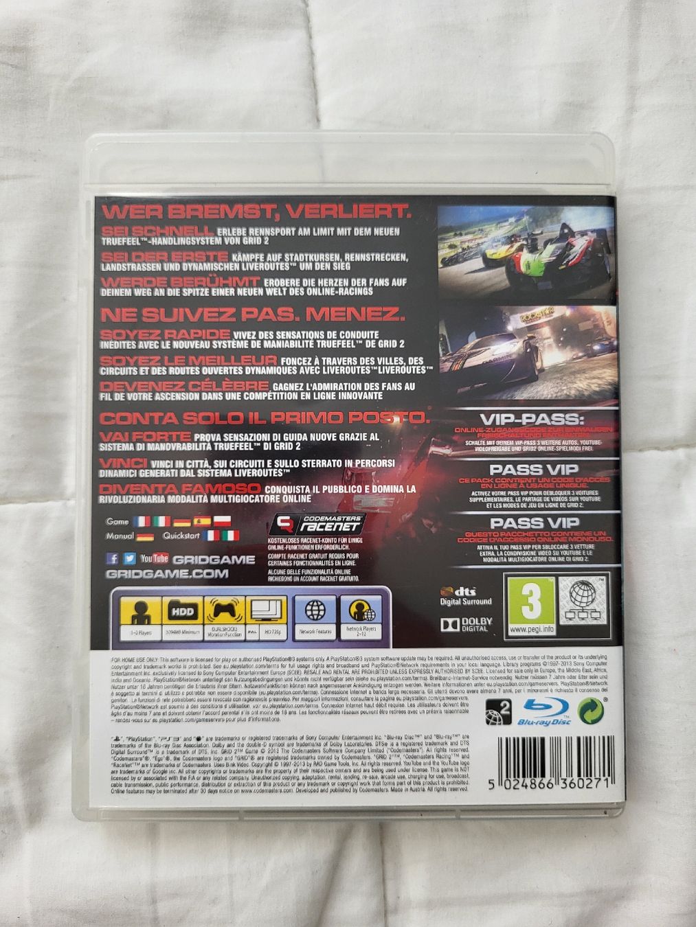 Giochi: GRID 2 - PS3 - Playstation 3 – Usato da Menziken venduto da 6dvd7 1