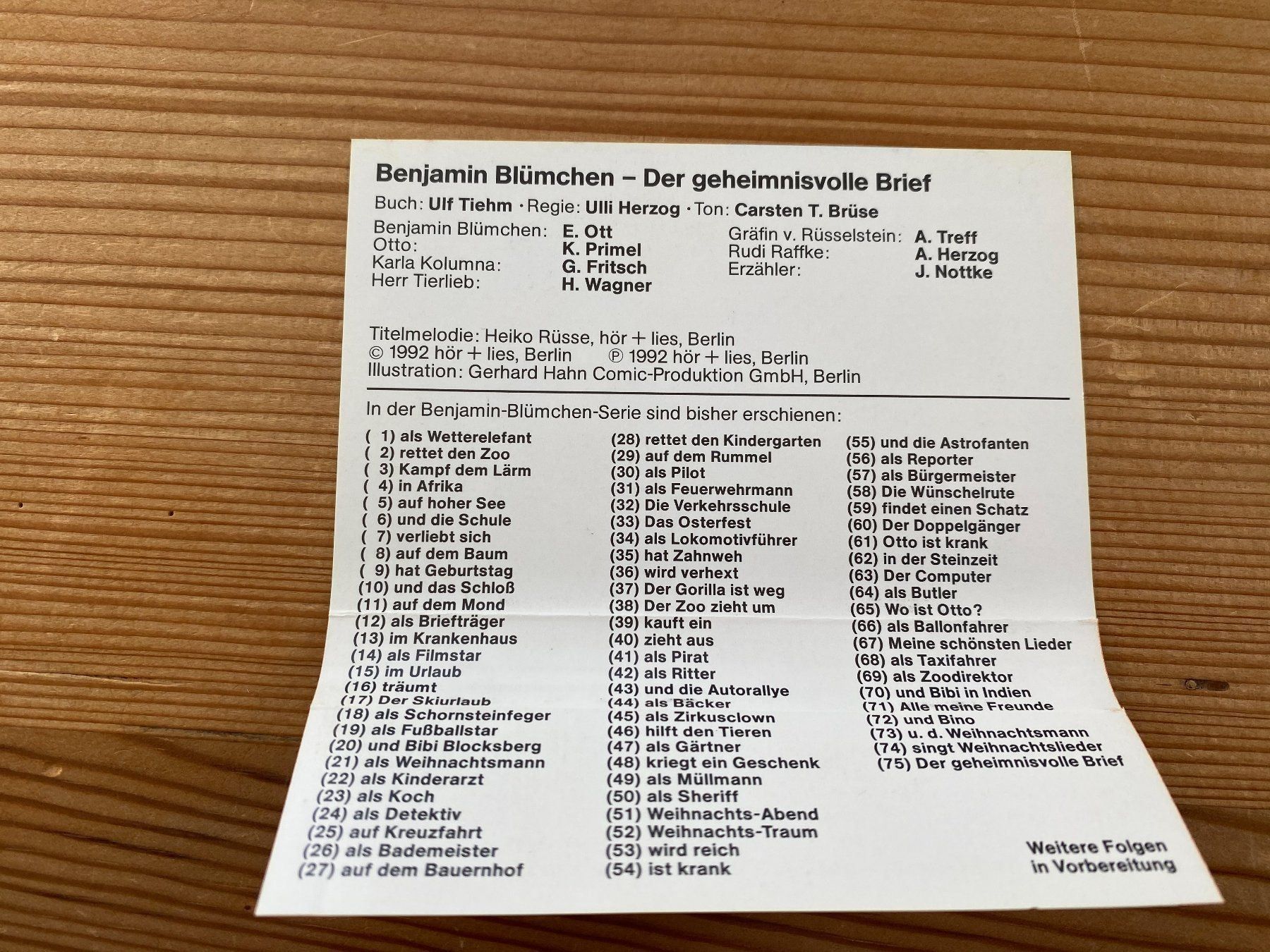 Musicassette: Kassette – Benjamin Blumchen (75) – Usato da St.Gallen venduto da kingsamas 4