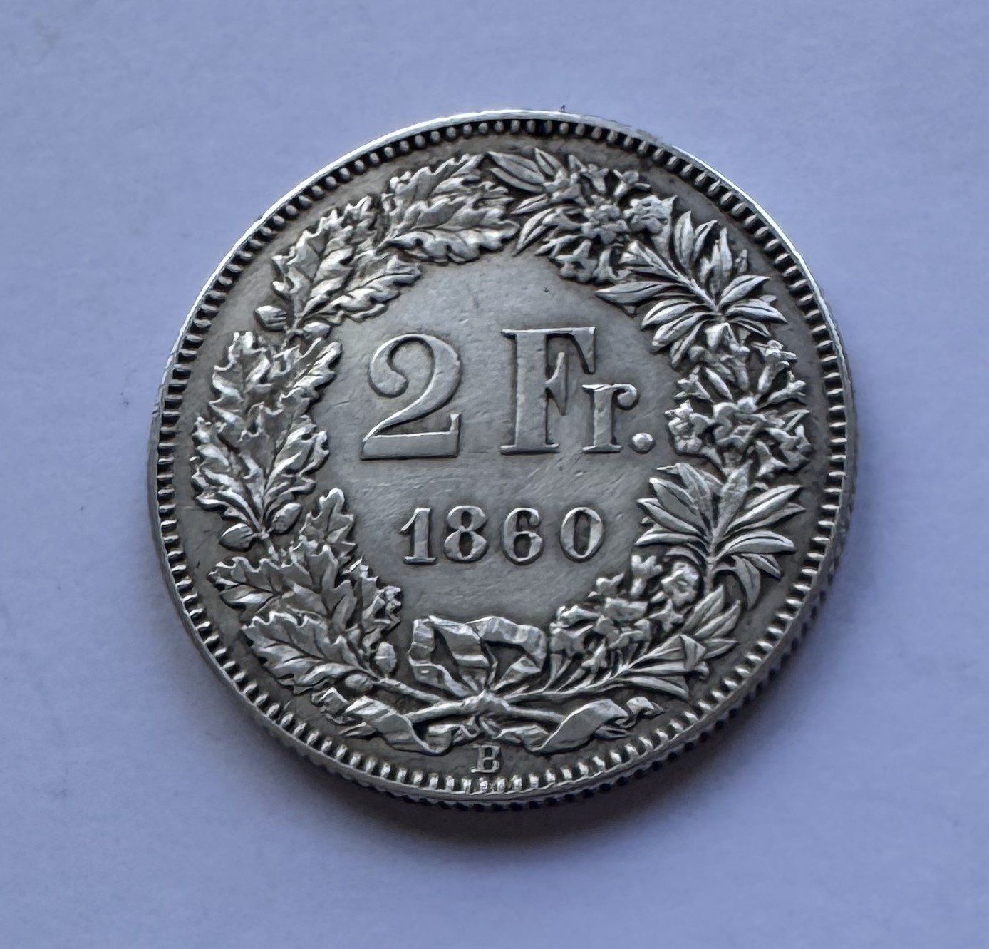 Tutti le monete: 1860 2 Franken -unz – Usato da Kirchberg SG venduto da Zenhad69
