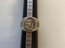 Bague Homme Jésus Christ, T66, Acier Inoxydable