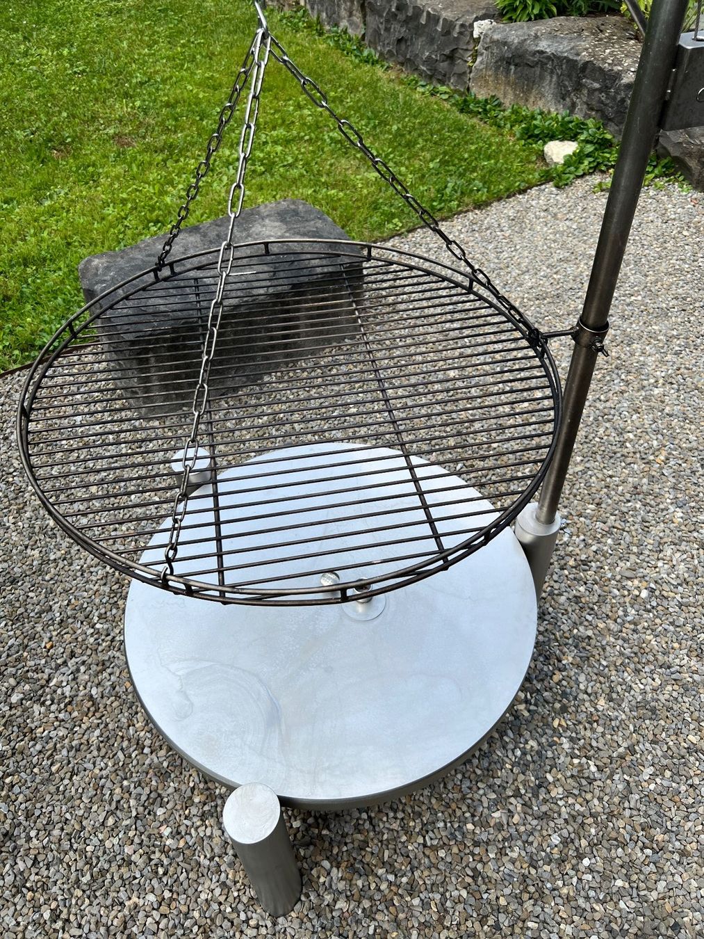 Bracieri: Feuerschale mit Grillrost Edelstahl Durchmesser 70 cm – Usato da Merzligen venduto da Paxi01 3