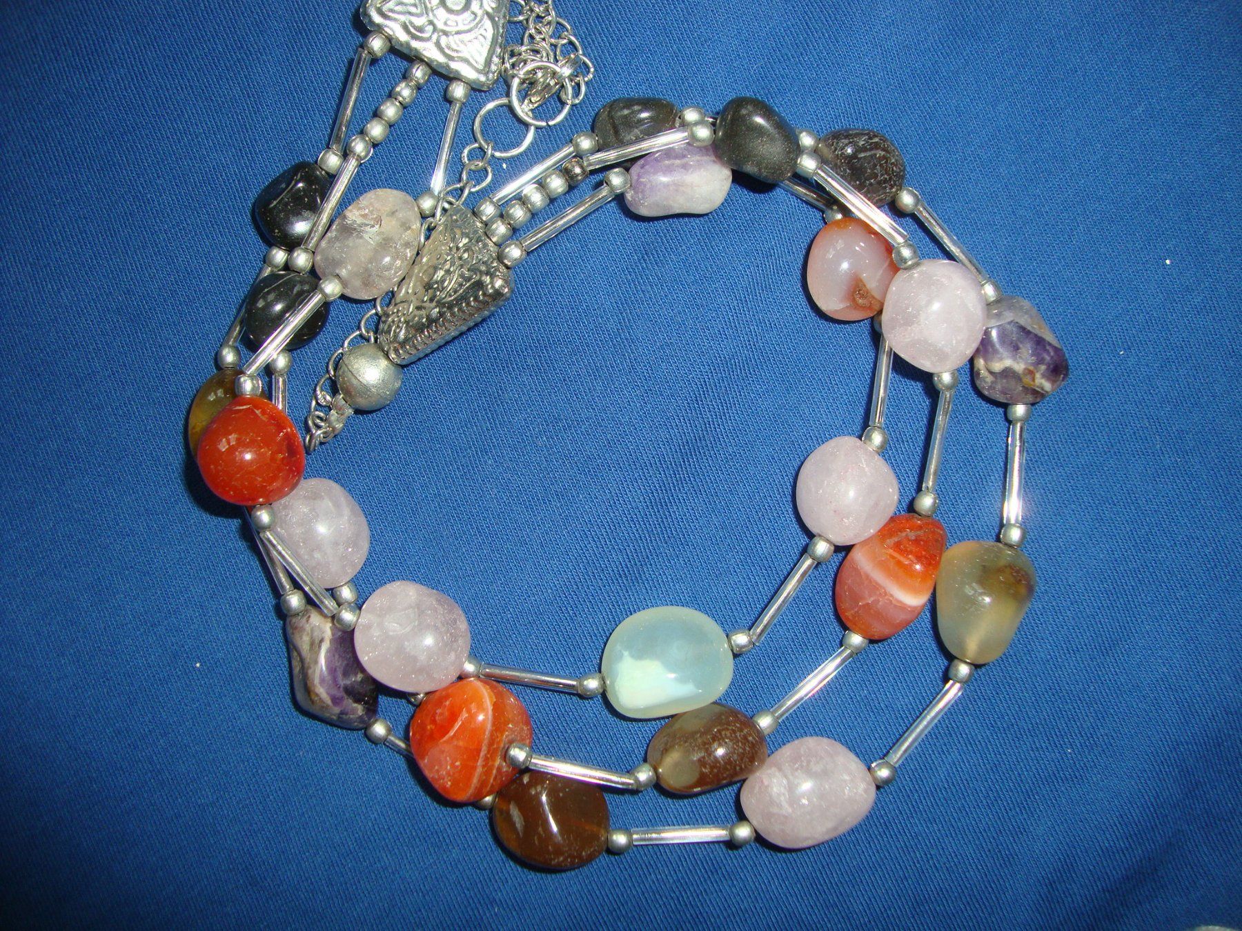 Catenine: Edelstein-Kette 3-Reihig – Usato da Laufen venduto da ereli 1