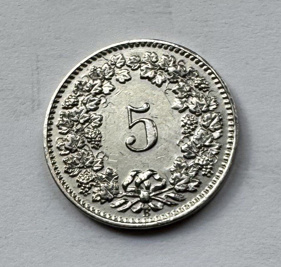 Tutti le monete: 1904 5 Rappen vz+ – Usato da Kirchberg SG venduto da Zenhad69 3