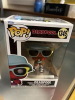 (4)Funko Pop Deadpool 1345 Tourist Figur neu
