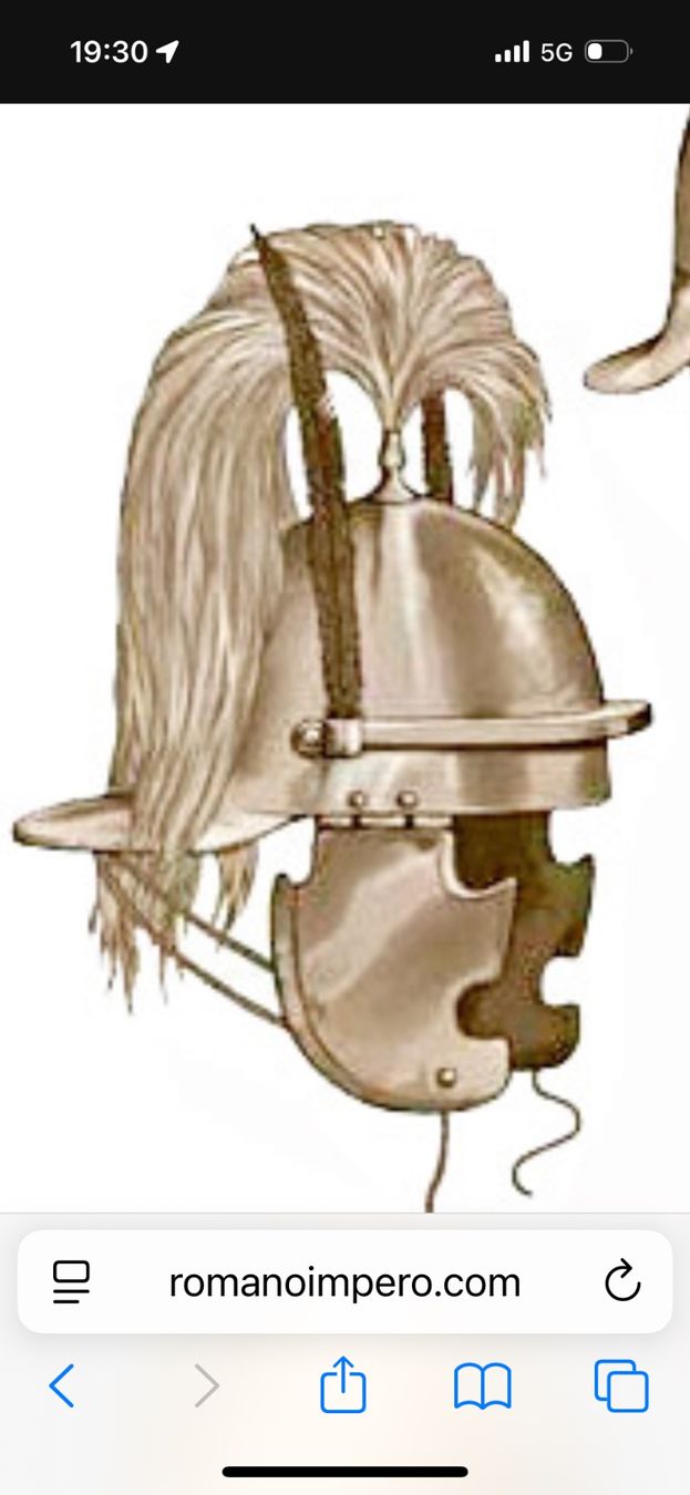 Abbigliamento & accessori d'epoca: Römischer Legionärshelm aus massiver Bronze – Nuovo (secondo la descrizione) da Männedorf venduto da Haegar68 5