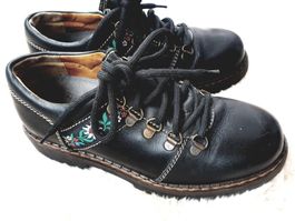 FRETZ M. BOOTS SLIPPER EDELWEIß SCHUHE 37 ECHT LEDER TOP