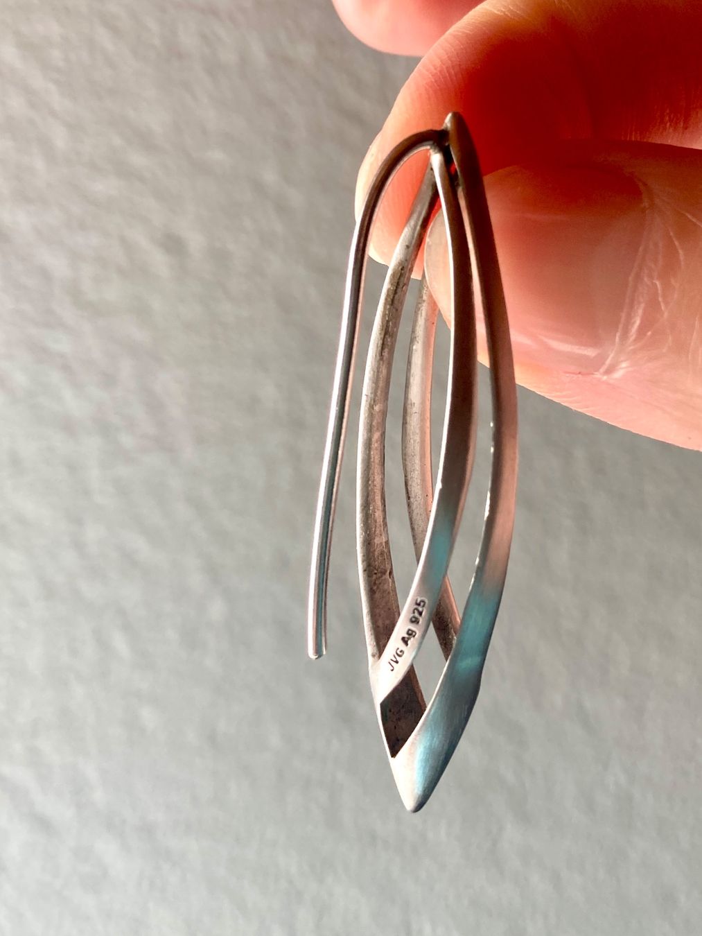 Ohrringe & -stecker: Einzigartige Ohrringe 925 Silber – Gebraucht aus Bischofszell von Silberviolett 6
