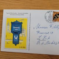 Document Journée du timbres Tag Briefmarke Basel 1955