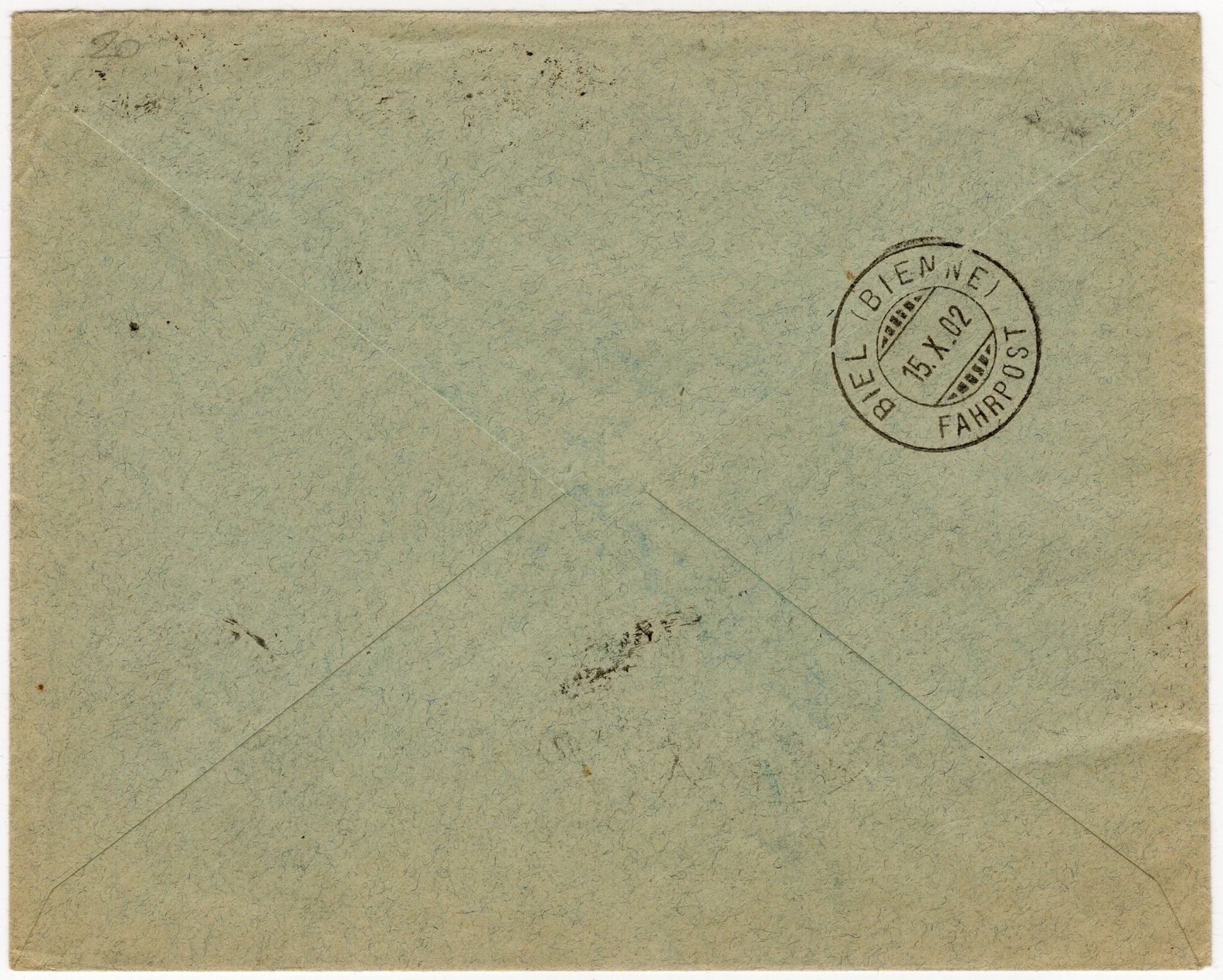 Alle Briefmarken: Wertziffern auf nicht eingelöstem NN-Ortsbeleg von BIEL – Gebraucht aus Eglisau von Chperfins 1