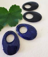2 Paar Lapislazuli & Onix Formschliff / Restpostenverkauf