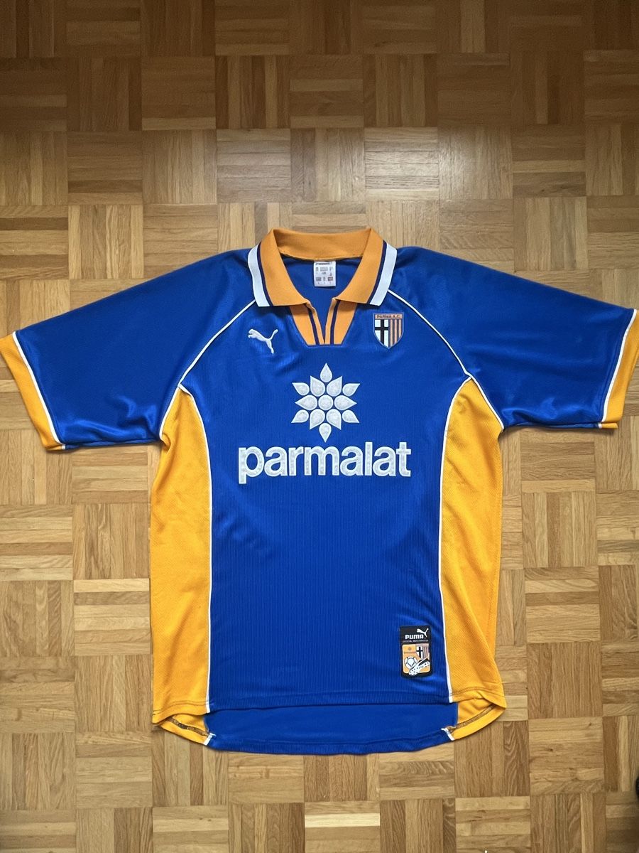 Puma Canottiere & Pantaloni: Original Parma 1997/98 Trikot L – Usato da Burgdorf venduto da Shirtsy