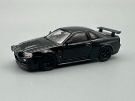 Nissan Skyline GTR R34 Z-Tune Lim.Ed.1:64 blau neu OVP