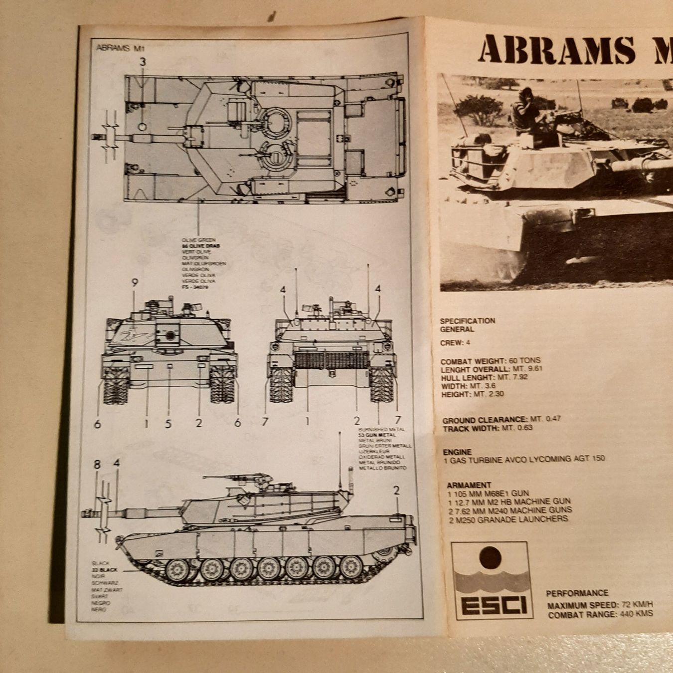Kit di modellismo & Modellini statici: 714 ... M 1 Abrams Tank ... Esci 8307 – Nuovo (secondo la descrizione) da Bonstetten venduto da Benibanny59 1