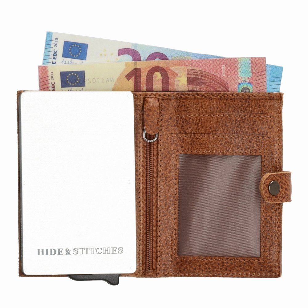 Altro in  Abbigliamento & Accessori: Braunes Leder Kartenetui PopUp RFID Münzfach / GRATIS A-POST – Nuovo e nell'imballaggio originale da Rebstein venduto da Portemonnaie 3