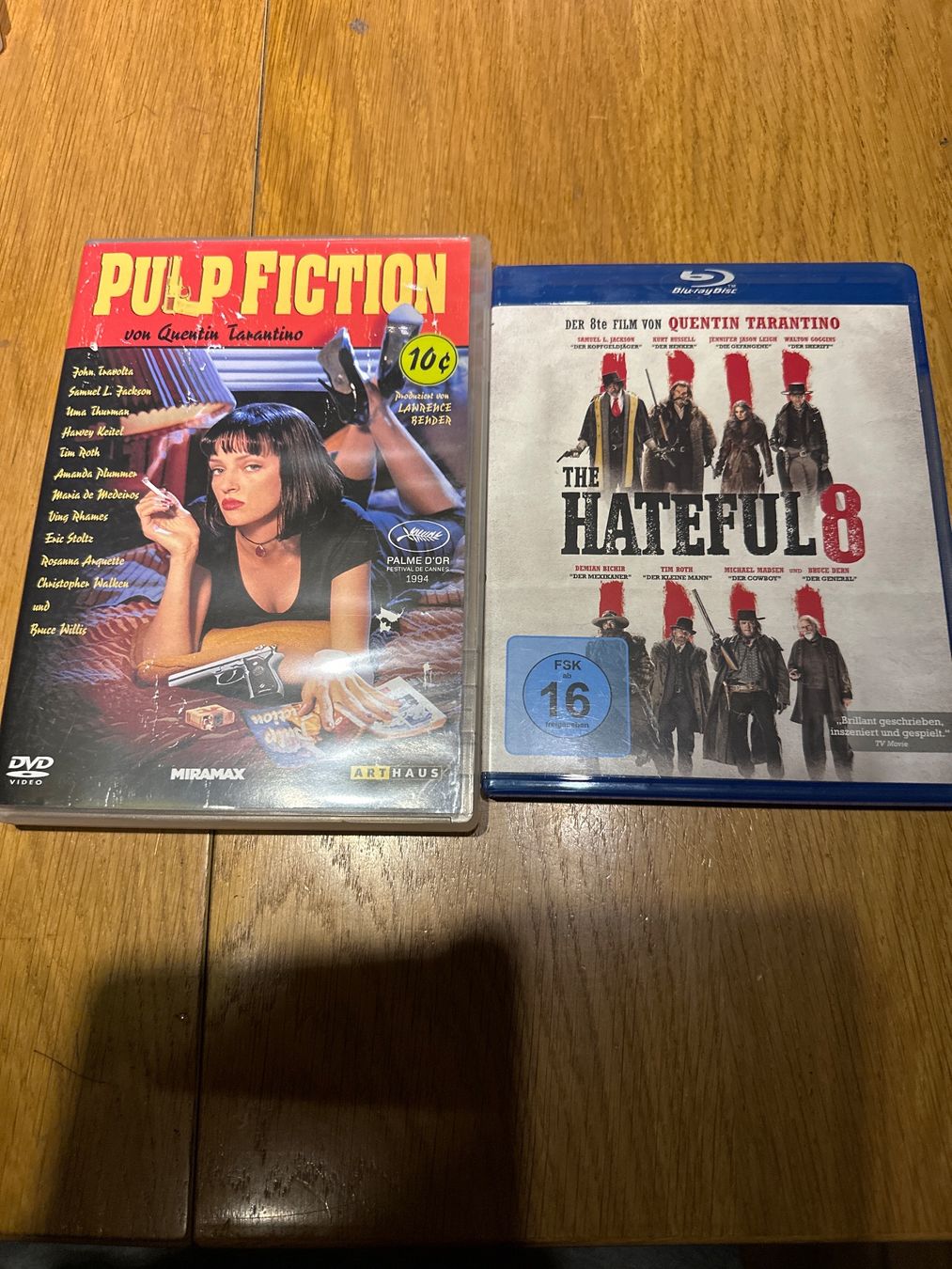 Tutti i DVDs: Pulp Fiction, the Hateful 8 blu ray – Usato da Benken ZH venduto da Audi-erich
