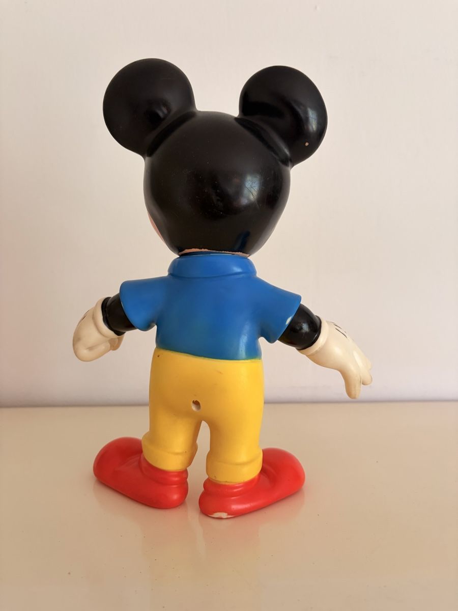 Disney Statuette: Vintage Mickey Mouse Walt Disney Gummifigur – Usato da Wabern venduto da Housi78 2