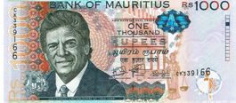 Mauritius 1000 Rupees P-63f UNZ Serie CK-339166