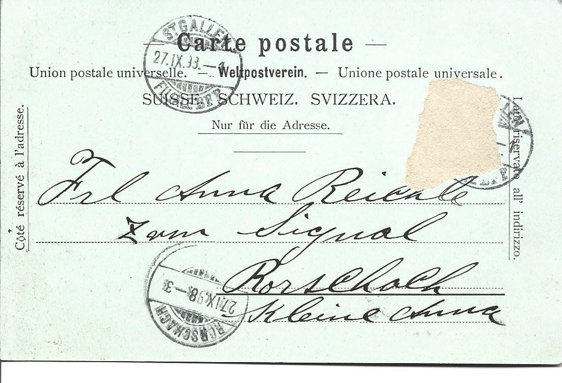 Cartoline postali: AK  St.Gallen  Mondschein. – Usato da Appenzell venduto da mai25 1