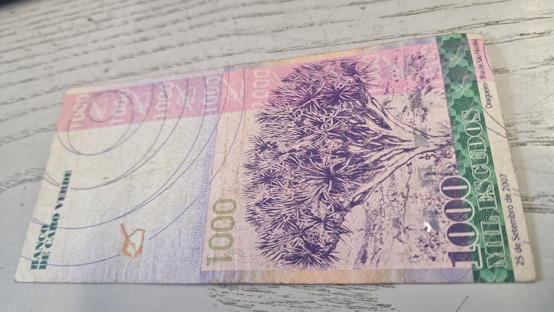 Banknoten: 1000 Escudos Cabo Verde 2007 Banknote good condition – Gebraucht aus Herisau von Antiques.AR 1