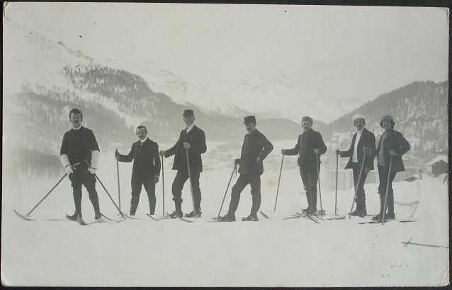 Cartoline postali: ST. MORITZ Ski-Läufer – Usato da Jona venduto da philajona