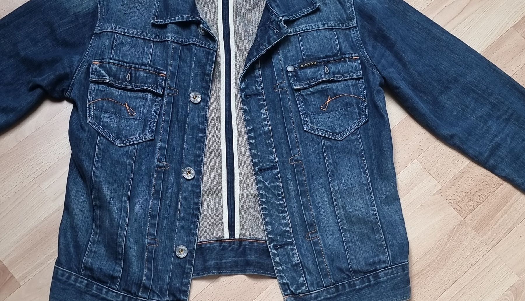 G-Star Jacken: G-Star Raw Denim Jacket Blue Size L  – Gebraucht aus Rolle von Groovytrain