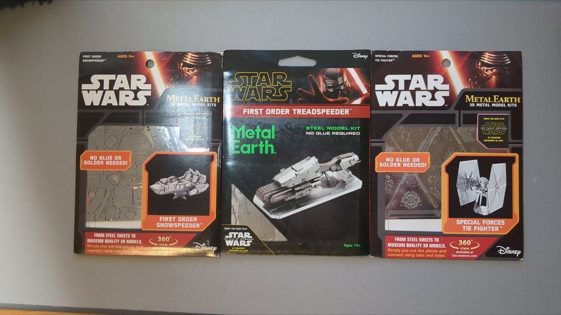 Star Wars Kit di modellismo & Modellini statici: Metal Earth Star Wars 3D metal models -  3 sets – Nuovo (secondo la descrizione) da Bourguillon venduto da sellerfromthenet