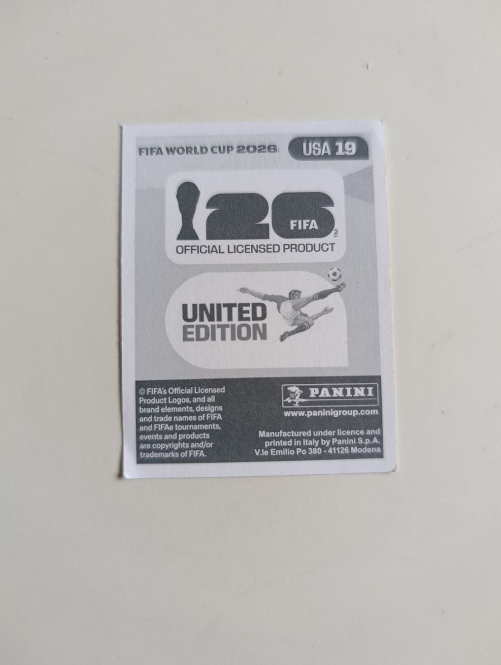 Panini Sammelbilder & Trading cards: Panini World Cup 2026 USA 19 – Neu (gemäss Beschreibung) aus Lavey-Village von pas_7xd2 1