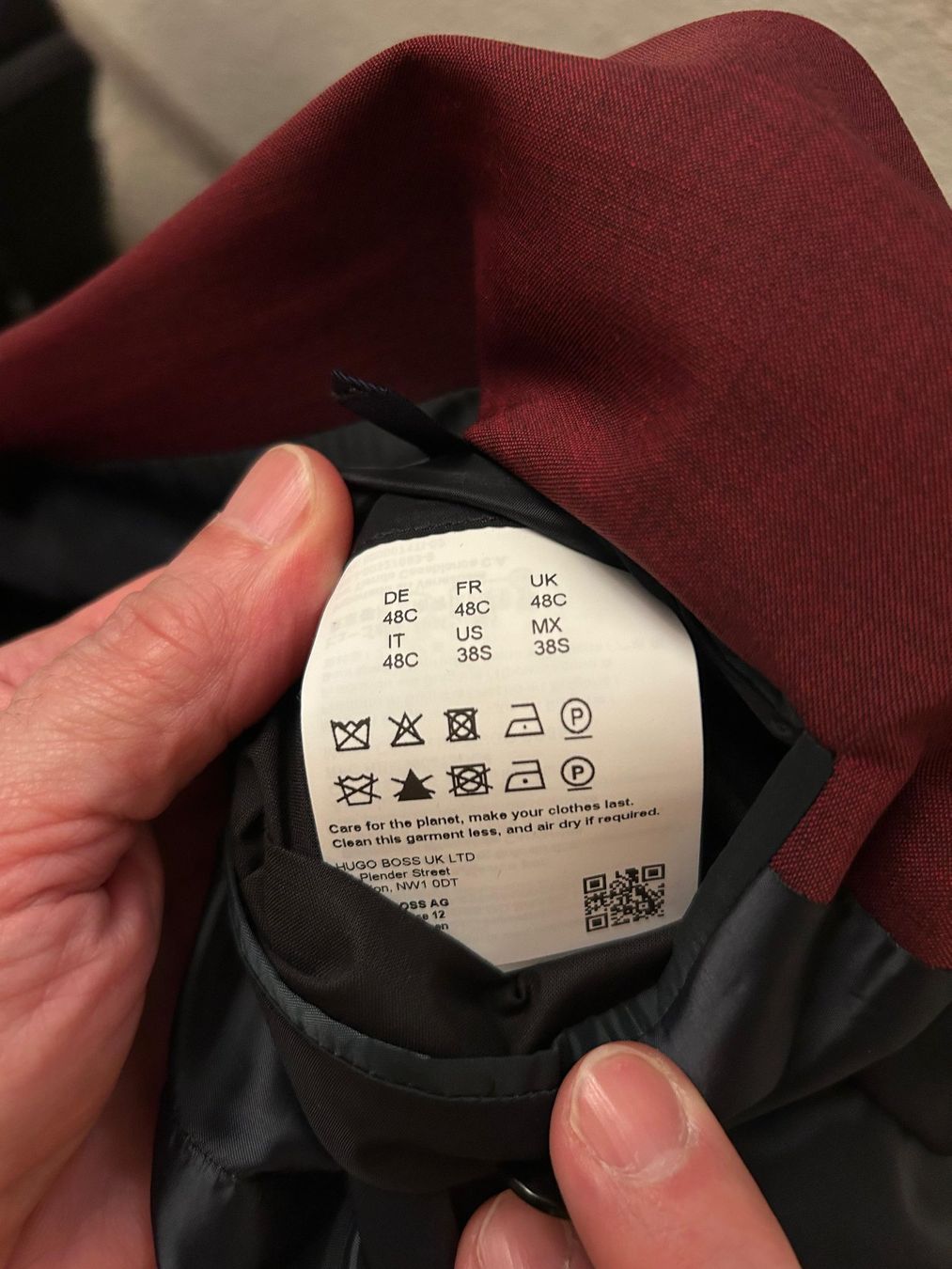 Hugo Boss Anzüge: HUGO Boss Anzug/Sakko/Jacket rot Gr.48 – Neu (gemäss Beschreibung) aus Obfelden von kil_8xvg 1