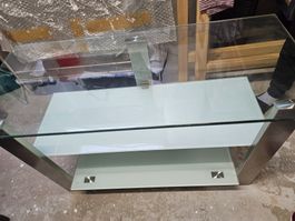 TV Glas/ Stahl Möbel