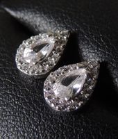 Silber 925 Ohrstecker 8 mm Zirkonia