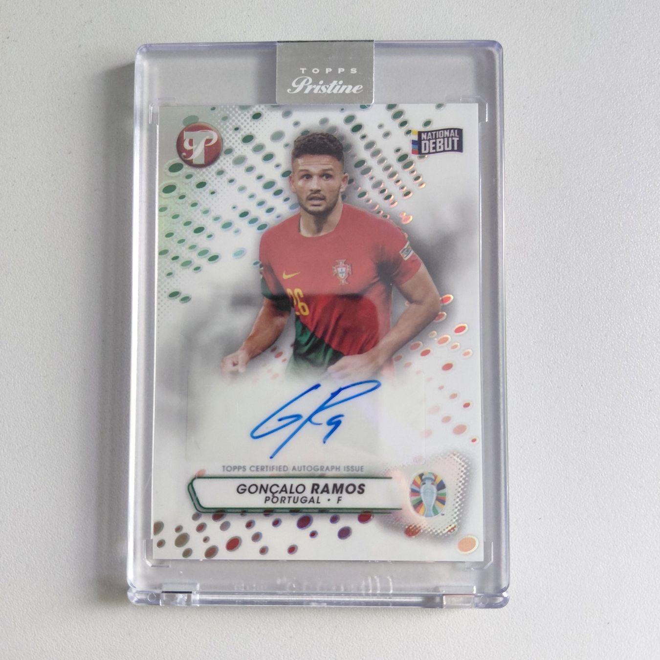 Topps Carte collezionabili: Goncalo Ramos, Auto, National Debut, Topps Pristine – Usato da Uezwil venduto da -Retrogames-