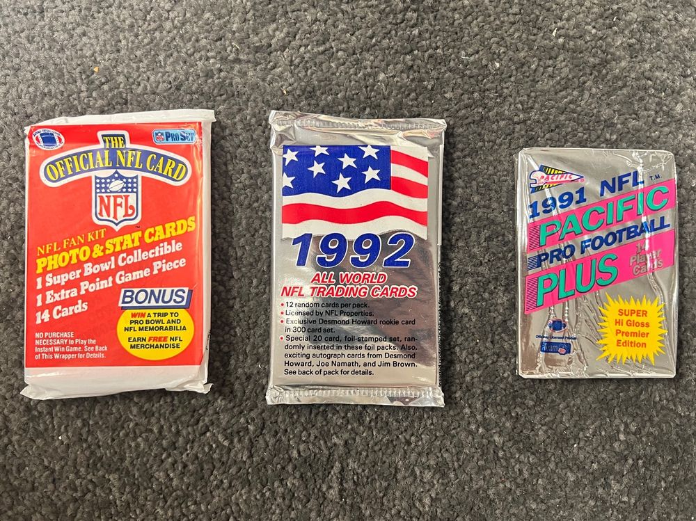 Set of NFL card packs (x3) Kaufen auf Ricardo