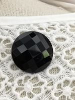 Schöne Brosche Pin Bling Bling schwarz