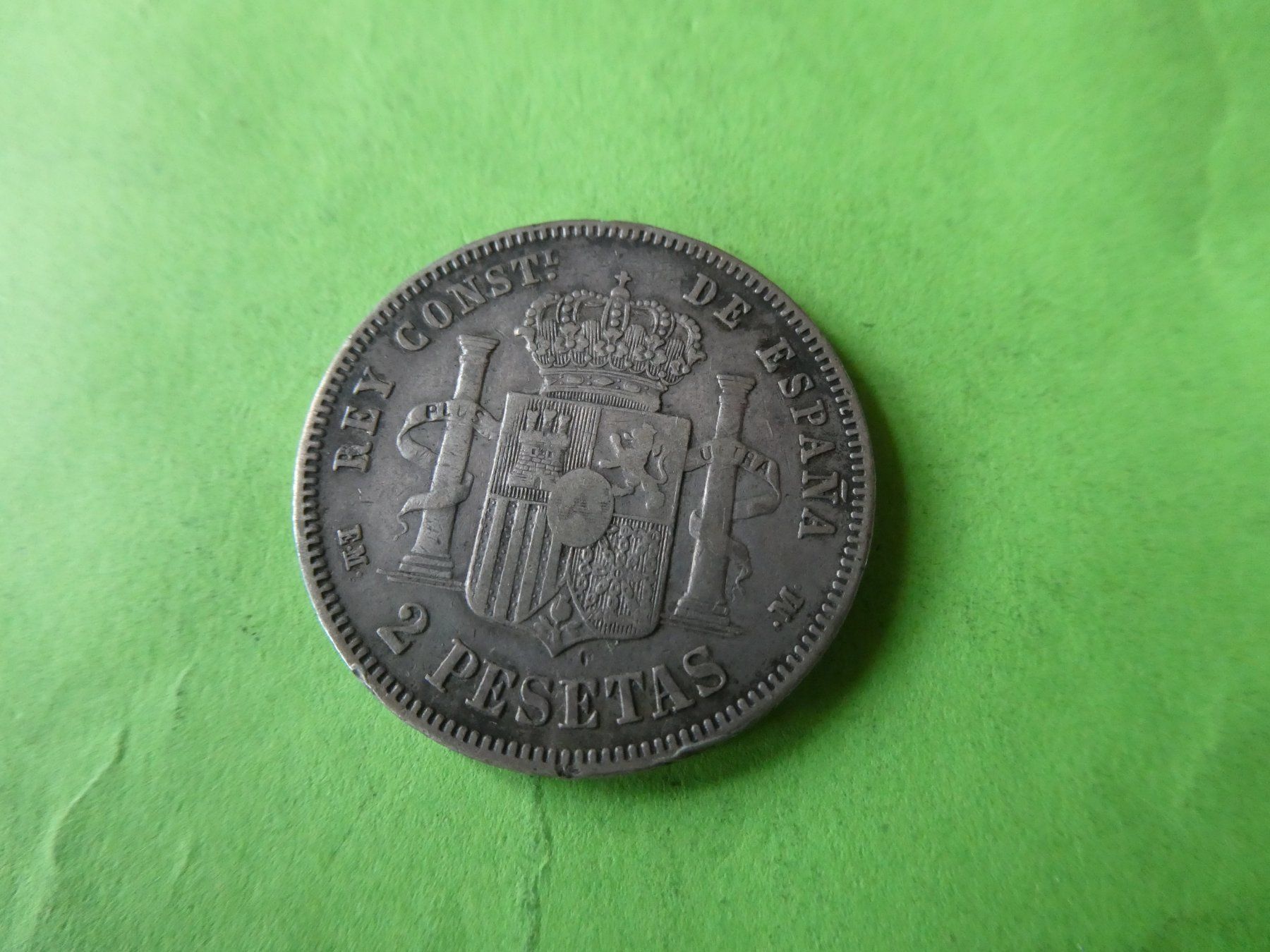 Toutes les monnaies: Spanien 1879, 2 Pesetas - Silber – D'occasion à Hinterforst par Rohusri 1