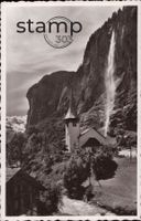 AK Lauterbrunnen Kirche mit Staubbachfall