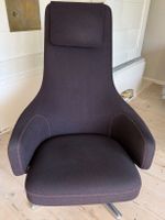 Vitra Repos-Sessel, Aubergine/Cosy 2, Alu-Füsse, gebraucht