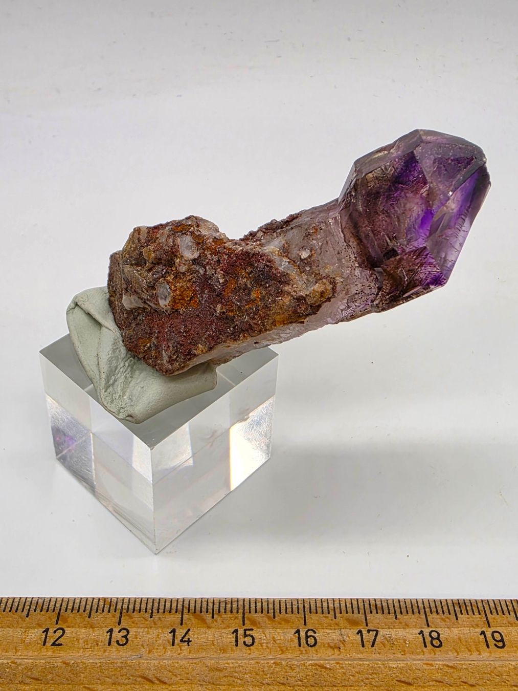 Minerali & Pietre curative: Enchanting Zimbabwe Amethyst scepter with Hematite inclusion – Usato da Figino venduto da minshop 7